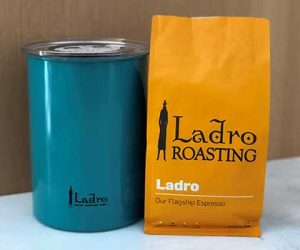 Airscape Coffee Storage Canister and Ladro Espresso Coffee