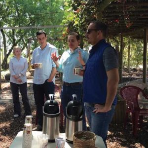 Breakfast in Beneficio La Eva in Costa Rica on Ladro Roasting's Spring 2017 Coffee buying trip