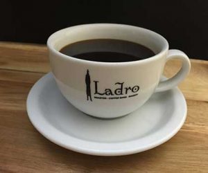 Making Great Coffee is simple and the result is a cup of black coffee in a Ladro ceramic cup