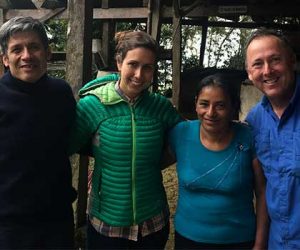 Members of the El Milagro Coop in Peru with Dana Foster and Jack Kelly of Ladro Roasting