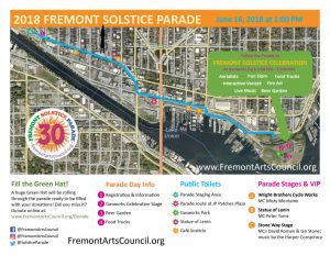 2018 Solstice Parade Route Map